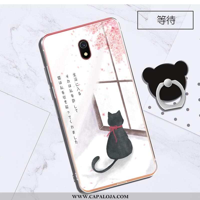 Capas Xiaomi Redmi 8a Personalizada Clara Cases Telinha Roxo, Capa Xiaomi Redmi 8a Criativas Barato