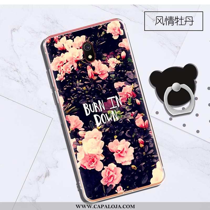 Capas Xiaomi Redmi 8a Personalizada Clara Cases Telinha Roxo, Capa Xiaomi Redmi 8a Criativas Barato