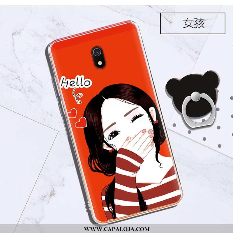 Capas Xiaomi Redmi 8a Personalizada Clara Cases Telinha Roxo, Capa Xiaomi Redmi 8a Criativas Barato