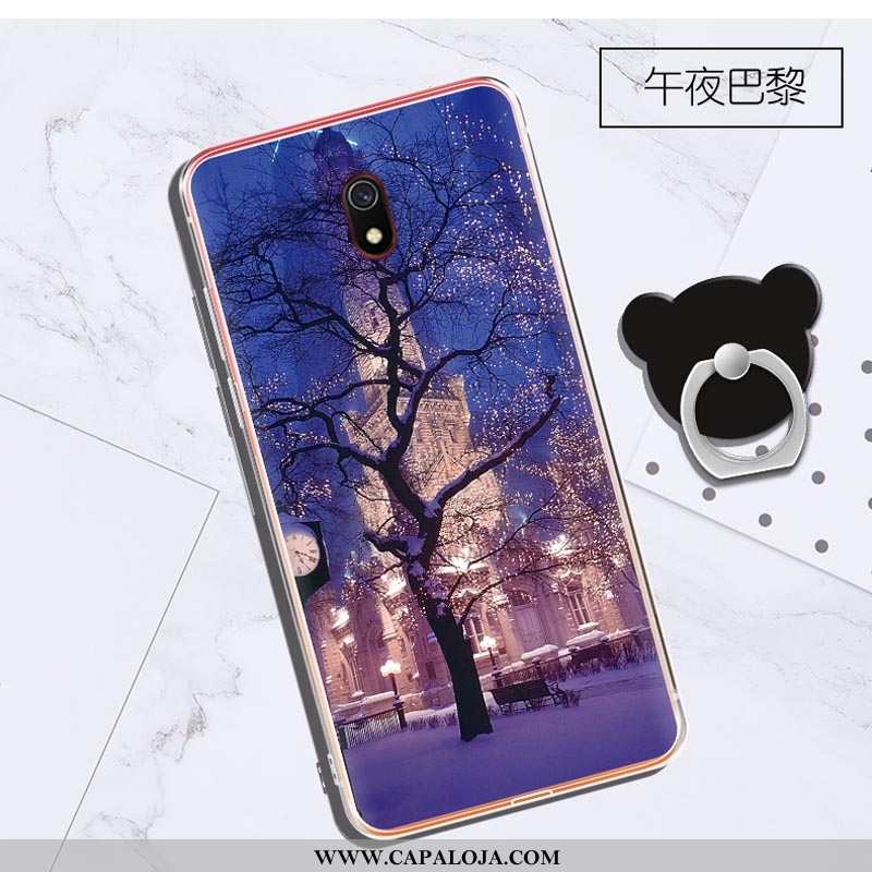 Capas Xiaomi Redmi 8a Personalizada Clara Cases Telinha Roxo, Capa Xiaomi Redmi 8a Criativas Barato