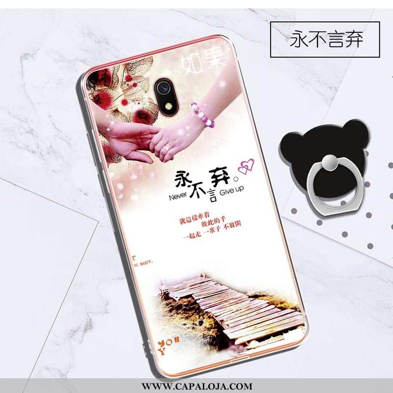 Capas Xiaomi Redmi 8a Personalizada Clara Cases Telinha Roxo, Capa Xiaomi Redmi 8a Criativas Barato