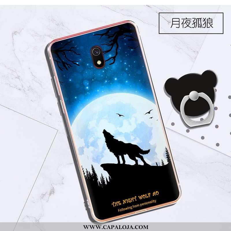 Capas Xiaomi Redmi 8a Personalizada Clara Cases Telinha Roxo, Capa Xiaomi Redmi 8a Criativas Barato