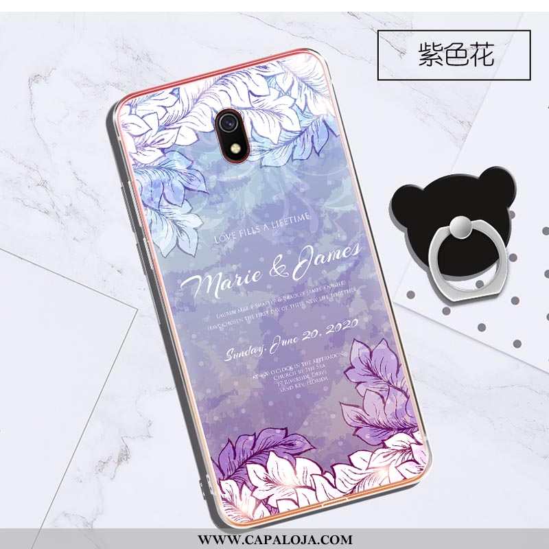 Capas Xiaomi Redmi 8a Personalizada Clara Cases Telinha Roxo, Capa Xiaomi Redmi 8a Criativas Barato