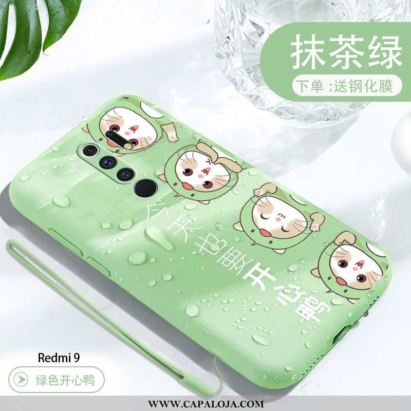 Capas Xiaomi Redmi 9 Fofas Soft Completa Criativas Verde, Capa Xiaomi Redmi 9 Slim Venda