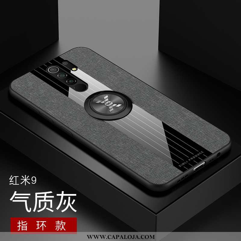 Capas Xiaomi Redmi 9 Silicone Pano Criativas Pequena Cinza, Capa Xiaomi Redmi 9 Fosco Online