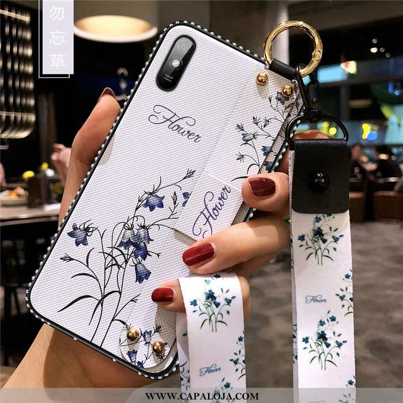 Capas Xiaomi Redmi 9a Fosco Wrisband Feminino Branco, Capa Xiaomi Redmi 9a Cordao Comprar