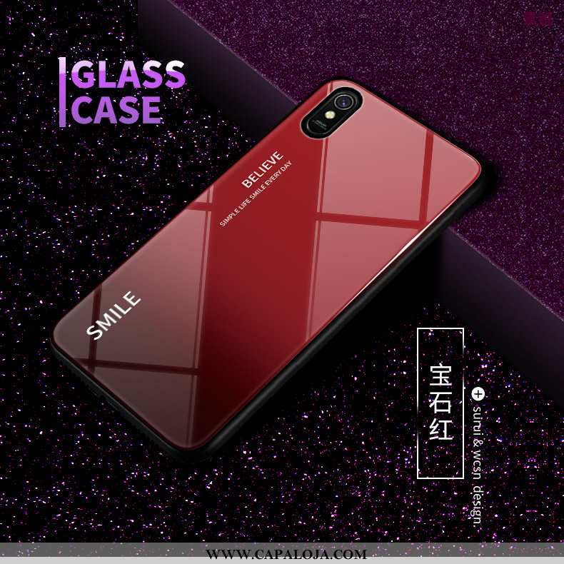 Capas Xiaomi Redmi 9a Personalizado Pequena Cases Telemóvel Vermelho, Capa Xiaomi Redmi 9a Criativas