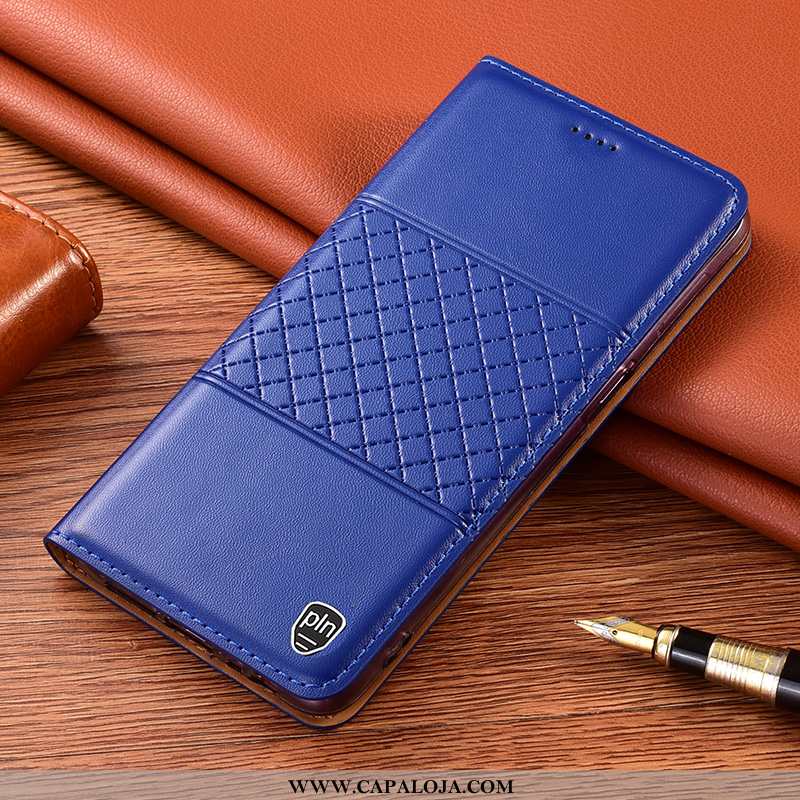 Capas Xiaomi Redmi 9a Protetoras Cases Antiqueda Telemóvel Azul, Capa Xiaomi Redmi 9a Couro Legitimo