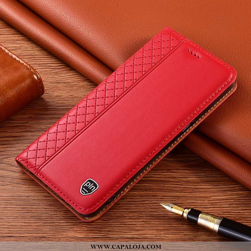 Capas Xiaomi Redmi 9a Protetoras Cases Cover Pequena Vermelho, Capa Xiaomi Redmi 9a Couro Genuíno On