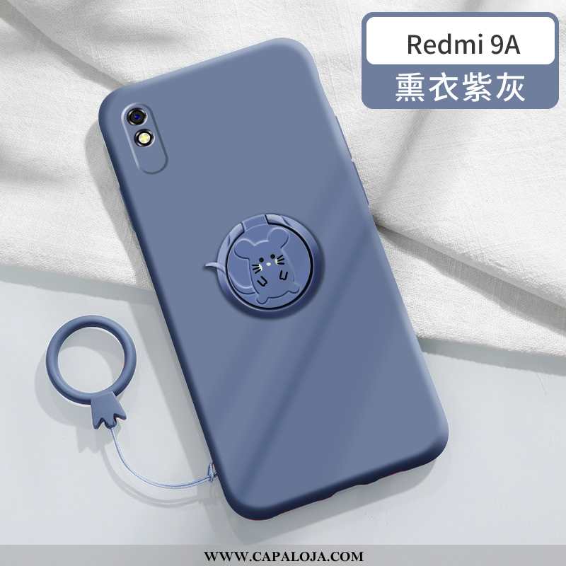 Capas Xiaomi Redmi 9a Slim Completa Vermelha Suporte Verde, Capa Xiaomi Redmi 9a Tendencia Venda