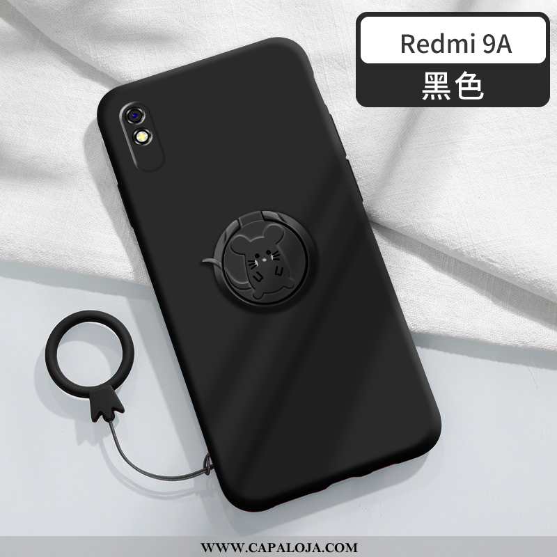 Capas Xiaomi Redmi 9a Slim Completa Vermelha Suporte Verde, Capa Xiaomi Redmi 9a Tendencia Venda