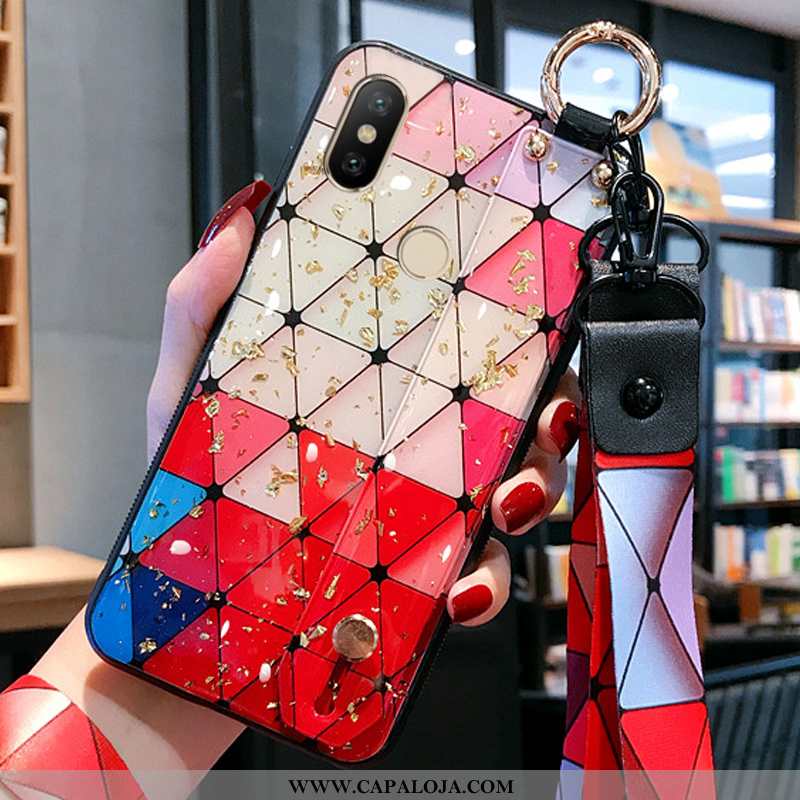 Capas Xiaomi Redmi Note 5 Cordao Antiqueda Cases Protetoras Vermelho, Capa Xiaomi Redmi Note 5 Perso