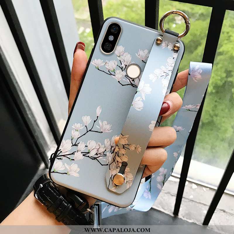 Capas Xiaomi Redmi Note 5 Personalizado Feminino Antiqueda Azul, Capa Xiaomi Redmi Note 5 Criativas 