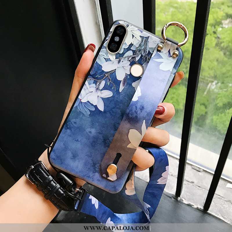 Capas Xiaomi Redmi Note 5 Personalizado Feminino Antiqueda Azul, Capa Xiaomi Redmi Note 5 Criativas 