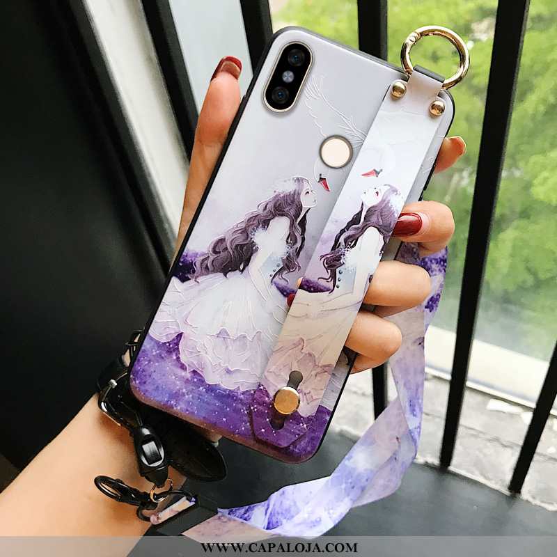 Capas Xiaomi Redmi Note 5 Personalizado Feminino Antiqueda Azul, Capa Xiaomi Redmi Note 5 Criativas 