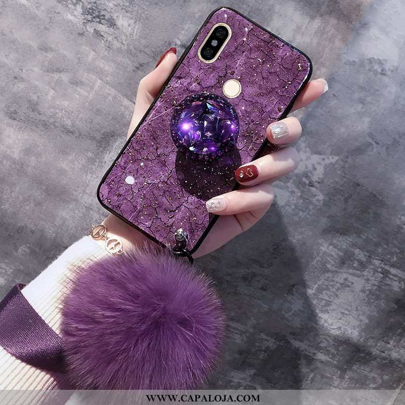 Capas Xiaomi Redmi Note 5 Protetoras Alta Slim De Grau Roxo, Capa Xiaomi Redmi Note 5 Cristais Barat