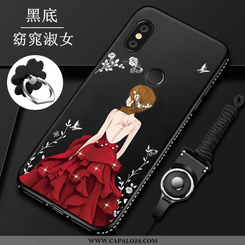 Capas Xiaomi Redmi Note 5 Protetoras Telemóvel Soft Telinha Vermelho, Capa Xiaomi Redmi Note 5 Fosco