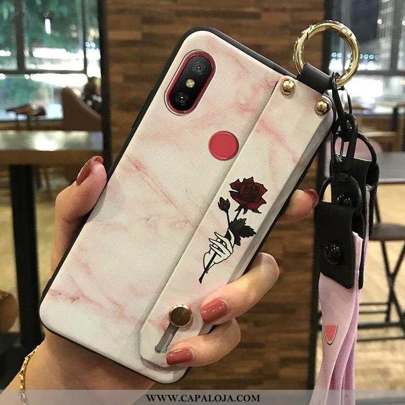 Capas Xiaomi Redmi Note 5 Protetoras Wrisband Cases Florais Branco, Capa Xiaomi Redmi Note 5 Cordao 