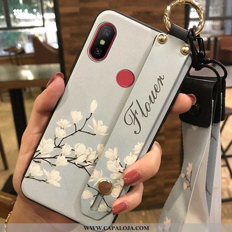 Capas Xiaomi Redmi Note 5 Protetoras Wrisband Cases Florais Branco, Capa Xiaomi Redmi Note 5 Cordao 