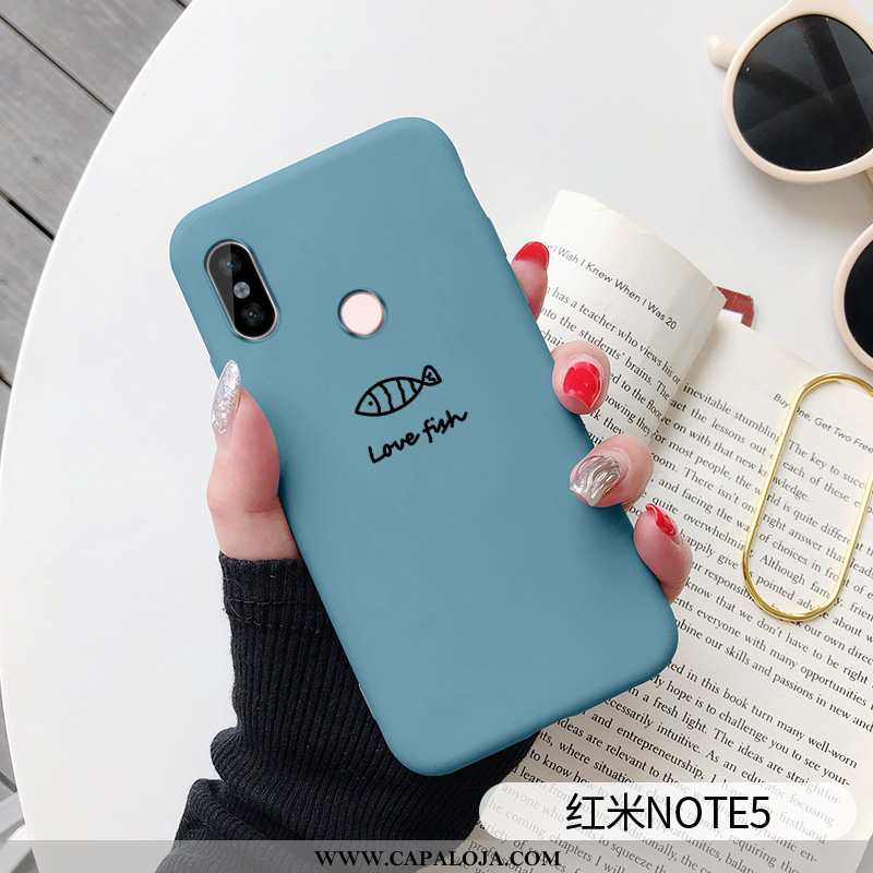 Capas Xiaomi Redmi Note 5 Silicone High Criativas Azul, Capa Xiaomi Redmi Note 5 Personalizado Barat