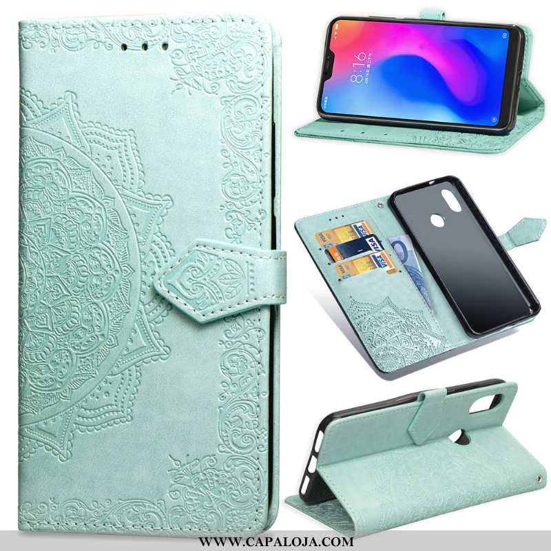 Capas Xiaomi Redmi Note 6 Pro Couro Preto Cases, Capa Xiaomi Redmi Note 6 Pro Protetoras Barato