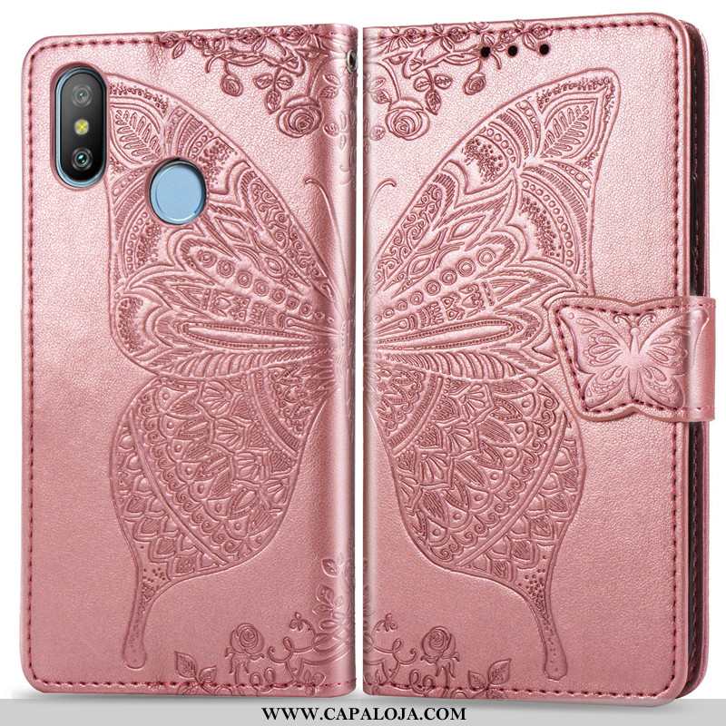 Capas Xiaomi Redmi Note 6 Pro Fofas Borboleta Cases Feminino Rosa, Capa Xiaomi Redmi Note 6 Pro Cour