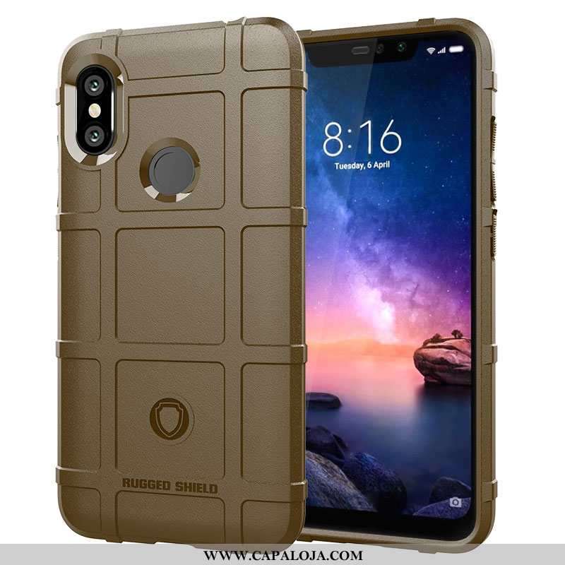 Capas Xiaomi Redmi Note 6 Pro Protetoras Cases Personalizado Cinza, Capa Xiaomi Redmi Note 6 Pro Sil