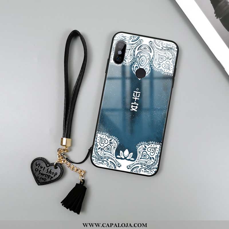 Capas Xiaomi Redmi Note 6 Pro Tendencia Antiqueda Protetoras Feminino Azul, Capa Xiaomi Redmi Note 6