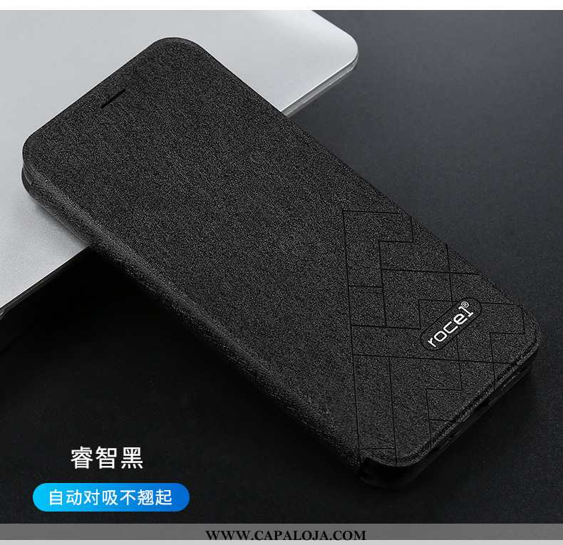 Capas Xiaomi Redmi Note 7 Couro Telinha Minimalista Preto, Capa Xiaomi Redmi Note 7 Silicone Online