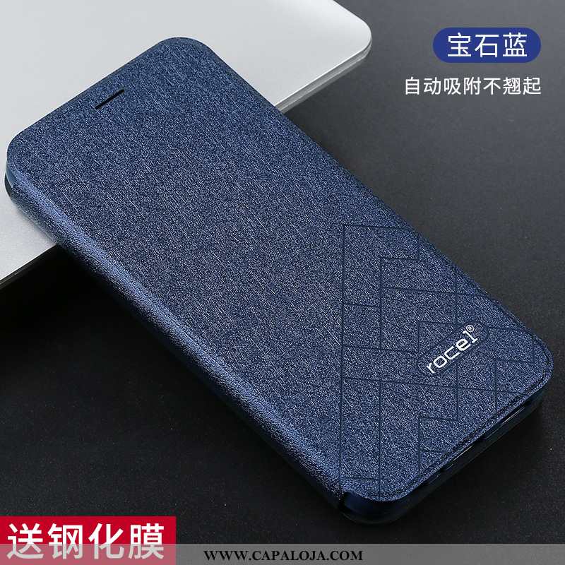 Capas Xiaomi Redmi Note 7 Couro Telinha Minimalista Preto, Capa Xiaomi Redmi Note 7 Silicone Online