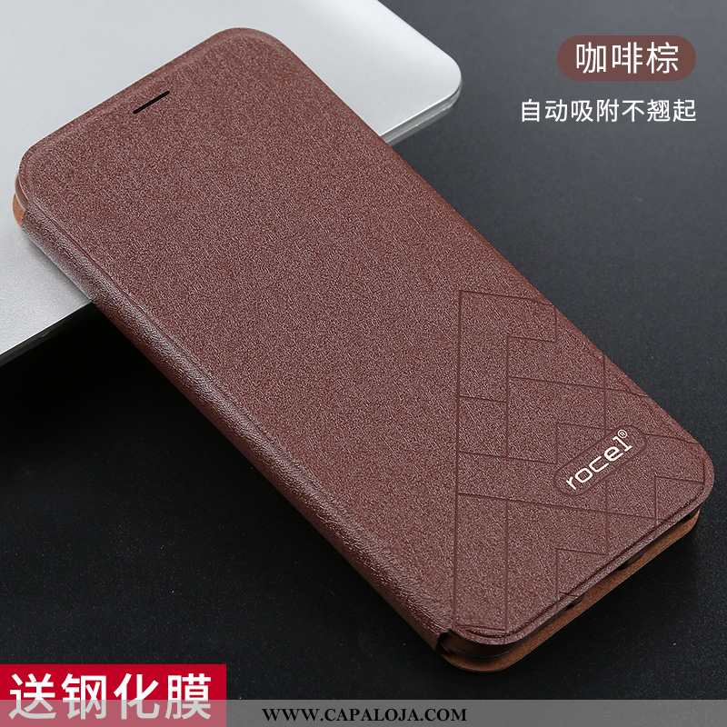 Capas Xiaomi Redmi Note 7 Couro Telinha Minimalista Preto, Capa Xiaomi Redmi Note 7 Silicone Online