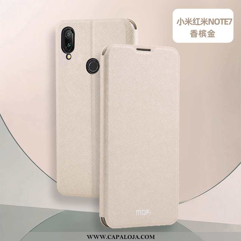 Capas Xiaomi Redmi Note 7 Couro Vermelha Cases Rosa, Capa Xiaomi Redmi Note 7 Protetoras Barato