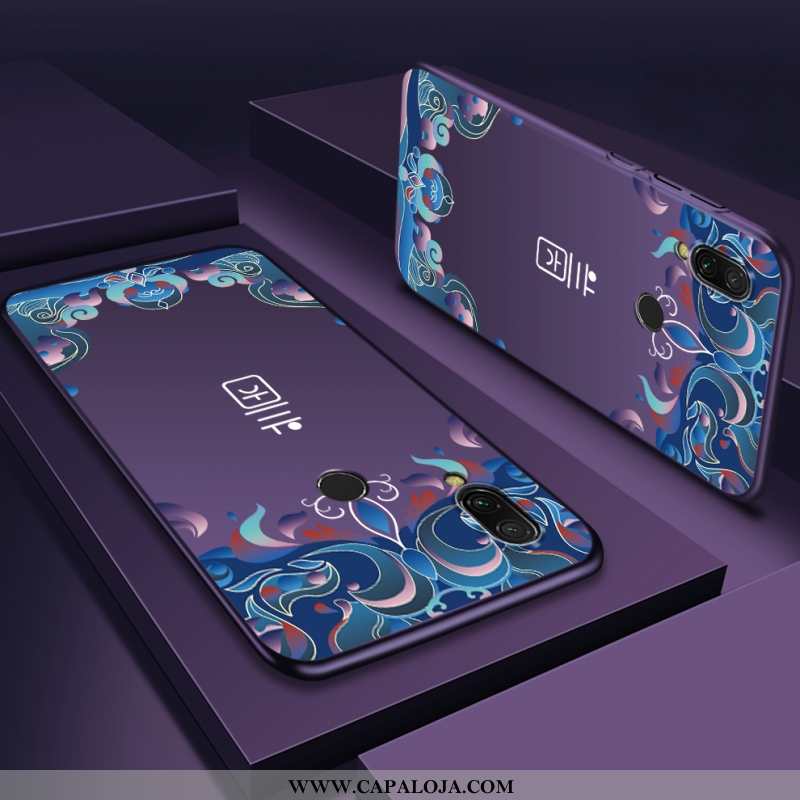 Capas Xiaomi Redmi Note 7 Personalizado Vermelha Resistente Roxo, Capa Xiaomi Redmi Note 7 Fosco Onl