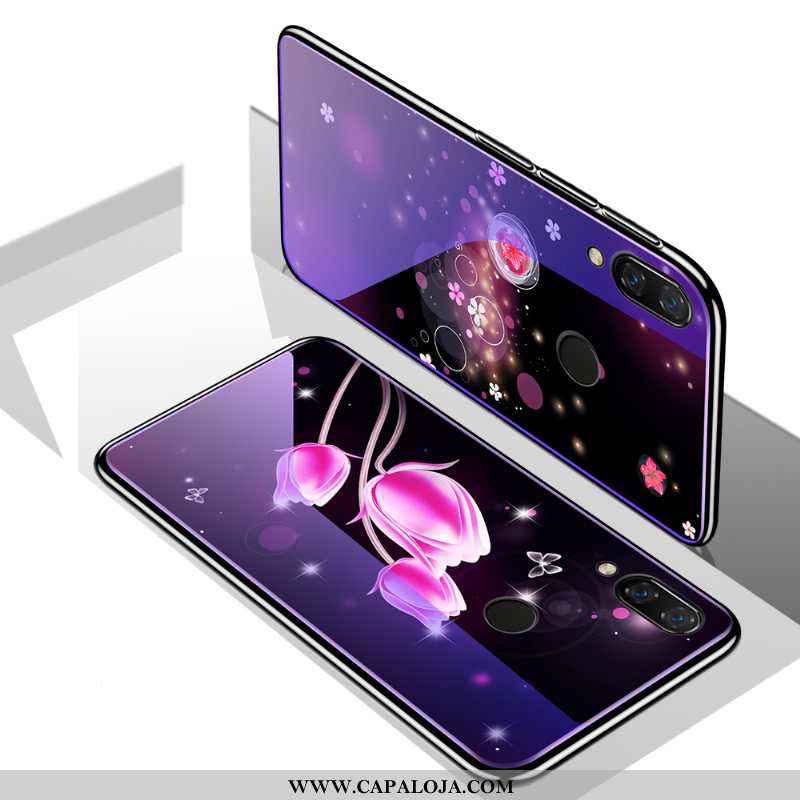 Capas Xiaomi Redmi Note 7 Protetoras Cases Soft Roxo, Capa Xiaomi Redmi Note 7 Silicone Baratos