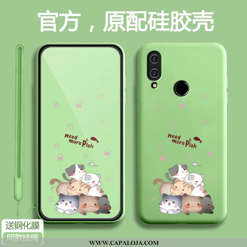 Capas Xiaomi Redmi Note 7 Protetoras Desenho Animado Feminino Vermelho, Capa Xiaomi Redmi Note 7 Sil