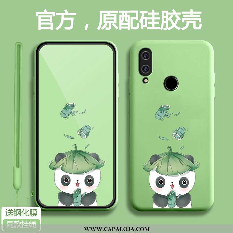 Capas Xiaomi Redmi Note 7 Protetoras Desenho Animado Feminino Vermelho, Capa Xiaomi Redmi Note 7 Sil