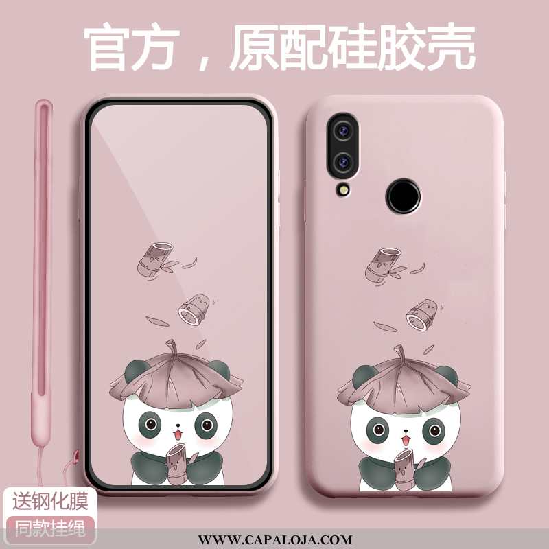 Capas Xiaomi Redmi Note 7 Protetoras Desenho Animado Feminino Vermelho, Capa Xiaomi Redmi Note 7 Sil