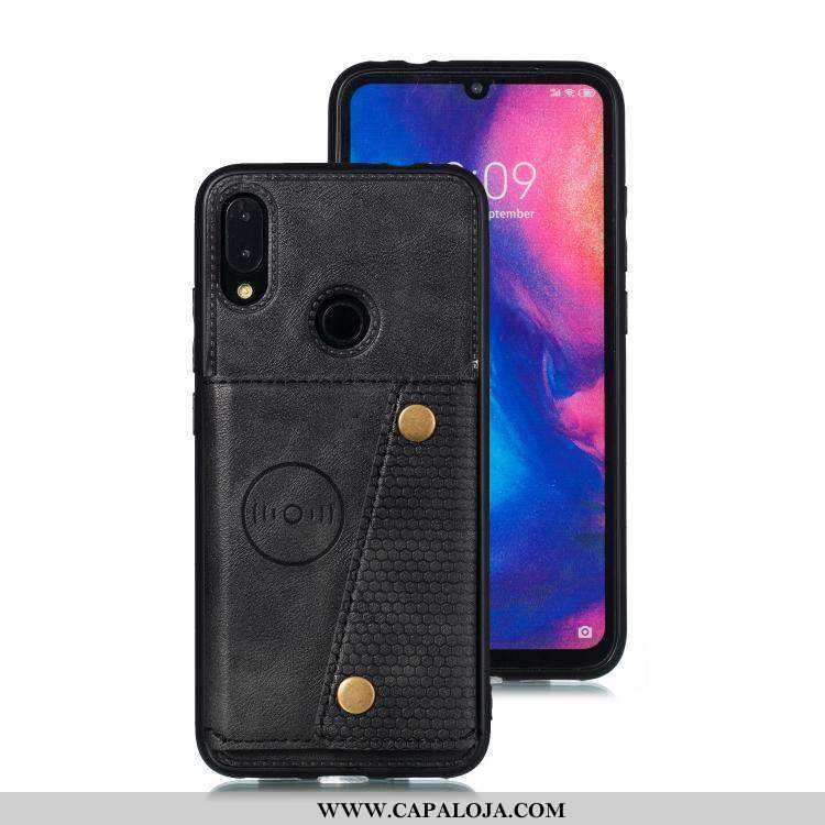 Capas Xiaomi Redmi Note 7 Protetoras Preto Telemóvel, Capa Xiaomi Redmi Note 7 Silicone Baratos