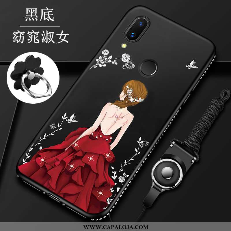 Capas Xiaomi Redmi Note 7 Slim Protetoras Pequena Feminino Vermelho, Capa Xiaomi Redmi Note 7 Tenden