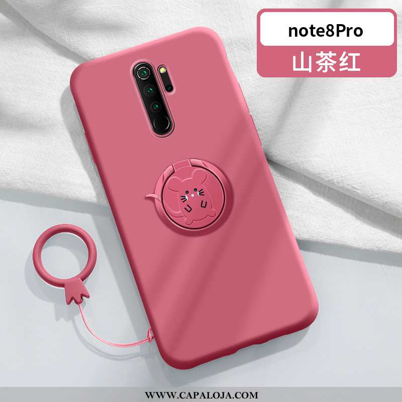 Capas Xiaomi Redmi Note 8 Pro Cordao Vermelha Telemóvel Soft Verde, Capa Xiaomi Redmi Note 8 Pro Sli