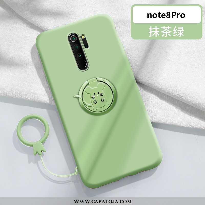 Capas Xiaomi Redmi Note 8 Pro Cordao Vermelha Telemóvel Soft Verde, Capa Xiaomi Redmi Note 8 Pro Sli