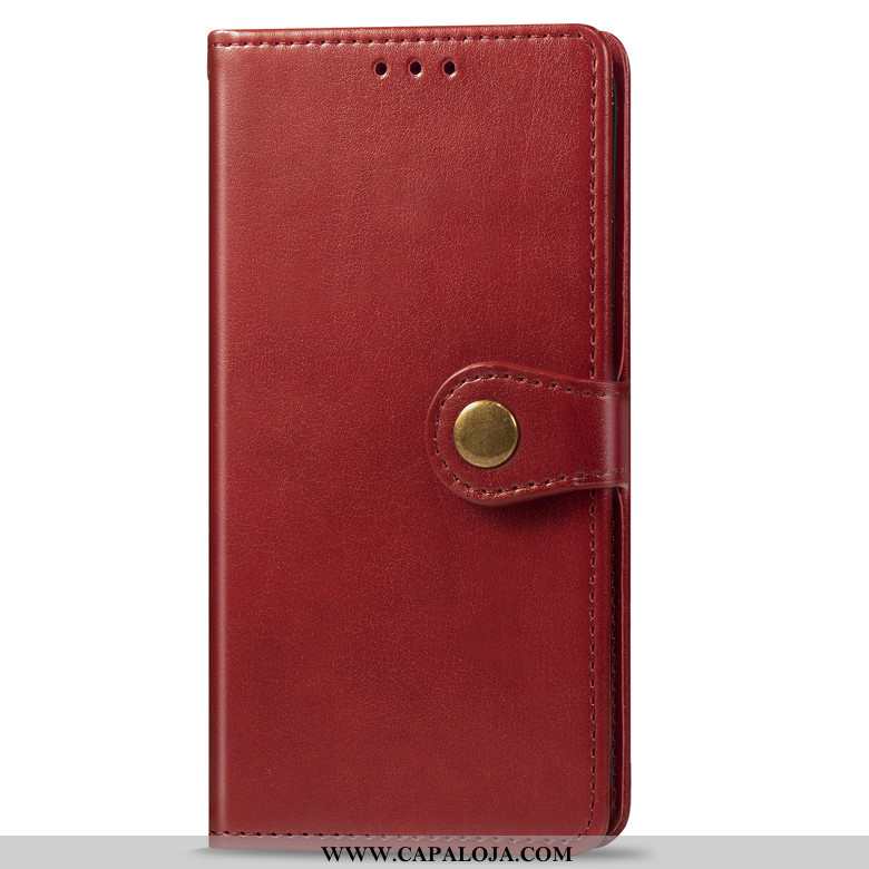 Capas Xiaomi Redmi Note 8 Pro Couro Telemóvel Cover Vermelho, Capa Xiaomi Redmi Note 8 Pro Soft Bara