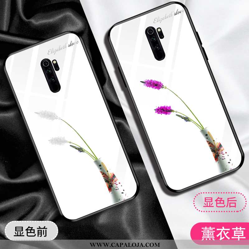 Capas Xiaomi Redmi Note 8 Pro Criativas Silicone Telinha Branco, Capa Xiaomi Redmi Note 8 Pro Bonito