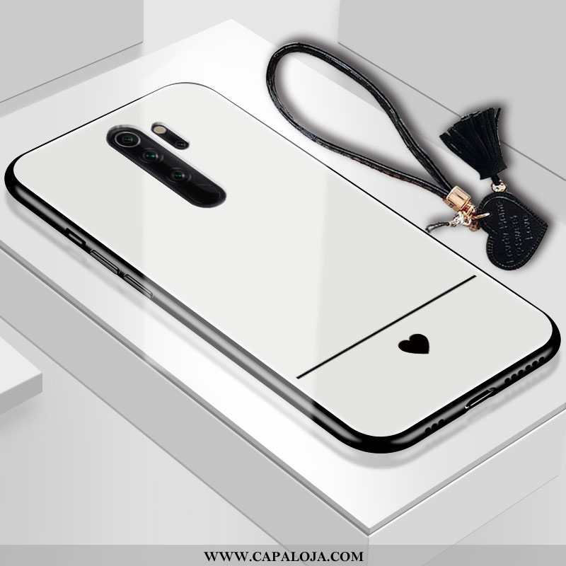 Capas Xiaomi Redmi Note 8 Pro Protetoras Casal Telinha Vermelha Preto, Capa Xiaomi Redmi Note 8 Pro 