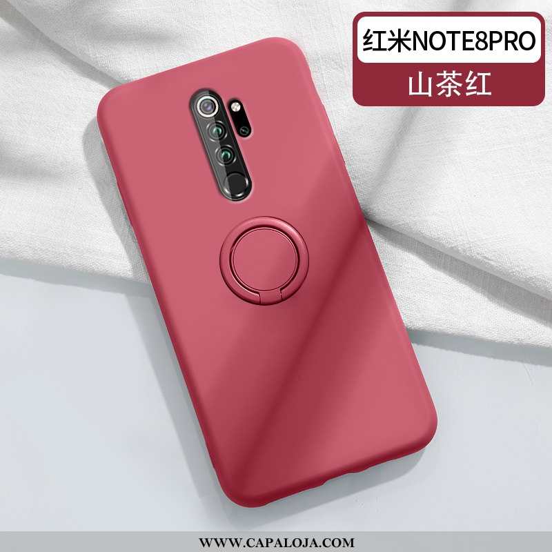 Capas Xiaomi Redmi Note 8 Pro Silicone Pequena Protetoras Vermelho, Capa Xiaomi Redmi Note 8 Pro Sof