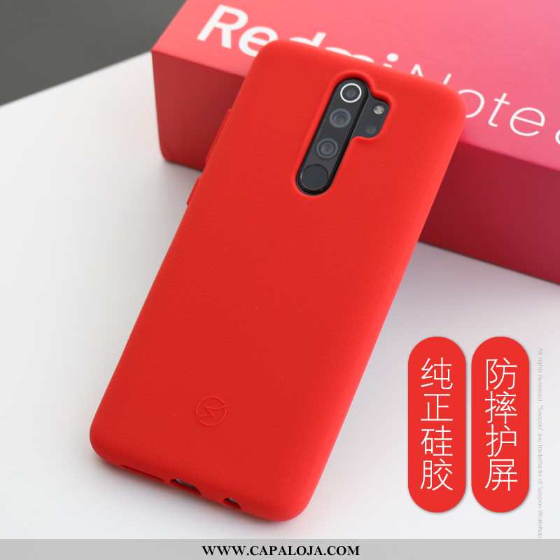 Capas Xiaomi Redmi Note 8 Pro Silicone Telemóvel Antiqueda Antiderrapante Cinza, Capa Xiaomi Redmi N