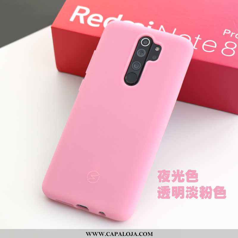 Capas Xiaomi Redmi Note 8 Pro Silicone Telemóvel Antiqueda Antiderrapante Cinza, Capa Xiaomi Redmi N