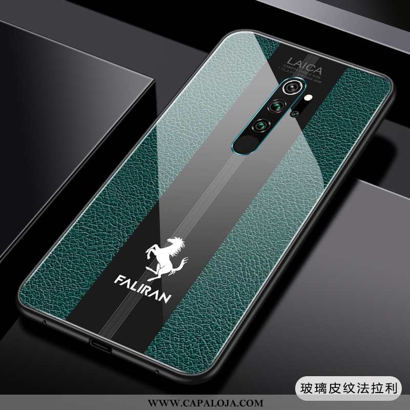 Capas Xiaomi Redmi Note 8 Pro Slim Vidro Telemóvel Verde, Capa Xiaomi Redmi Note 8 Pro Tendencia Bar