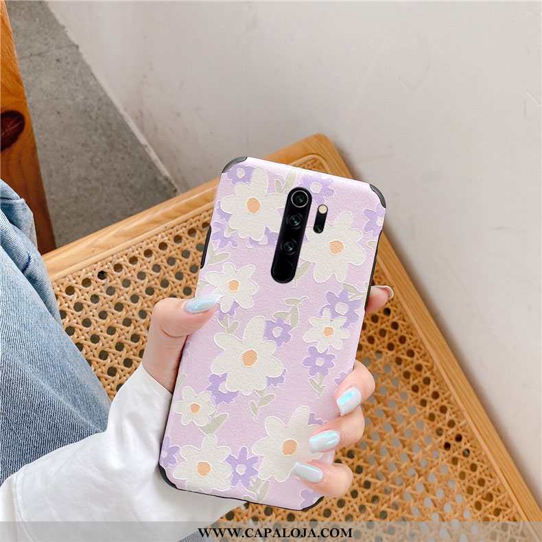 Capas Xiaomi Redmi Note 8 Pro Soft Vermelha Antiqueda Roxa Roxo, Capa Xiaomi Redmi Note 8 Pro Protet