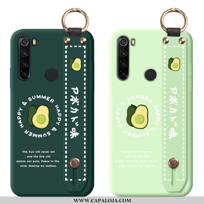 Capas Xiaomi Redmi Note 8t Cordao Wrisband Protetoras Verde, Capa Xiaomi Redmi Note 8t Personalizado